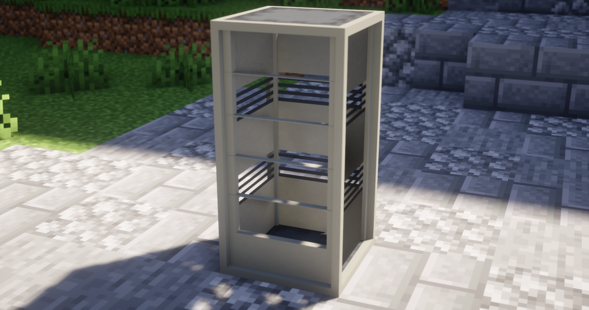 Leerer Server-Schrank 3D Modell 